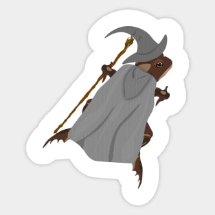 Frog Wizard Sticker